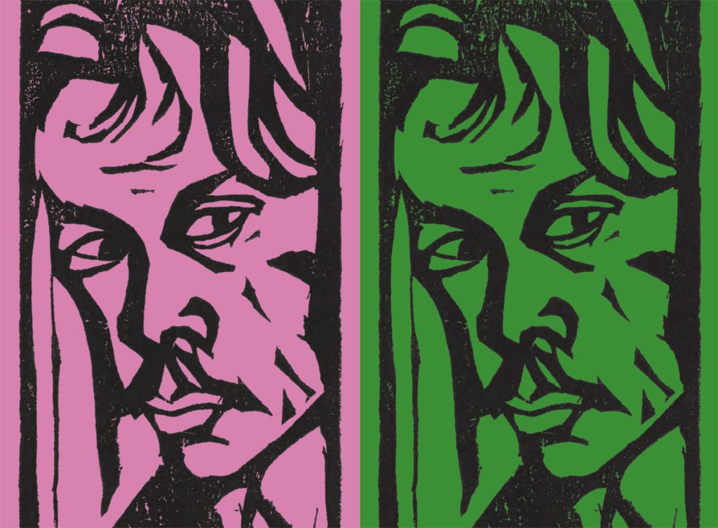 Keyvisual der Ausstellung Kirchner Holzschnitte