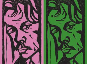 Keyvisual der Ausstellung Kirchner Holzschnitte